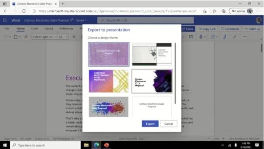 New for Microsoft 365 - AI Converts Word to PowerPoint