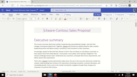 Microsoft 365向けの新機能 ～AIがWordをPowerPointに変換 