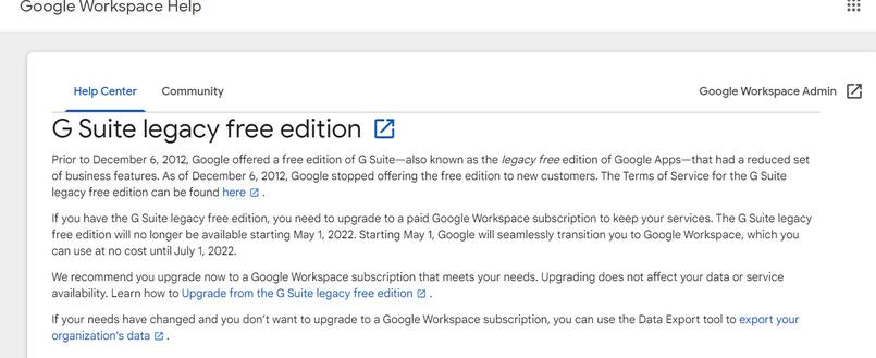 Still Getting G Suite For Free? Get Ready to Pay Up