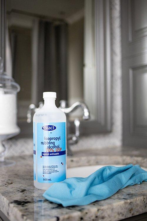 Rid your bathroom of hairspray overspray (and other uses for rubbing alcohol) 