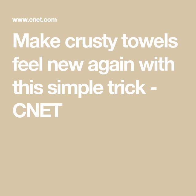 Make crusty towels feel new again with this simple trick