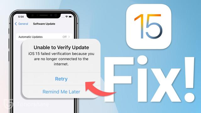 iOS 15 failed verification error fix: Unable to verify update? 