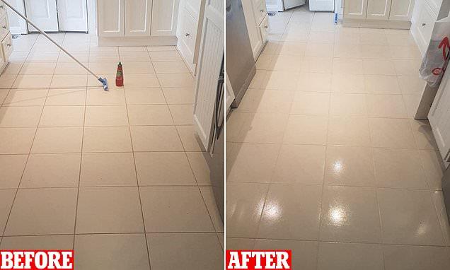 Bunnings product leaves tiles looking professionally cleaned 