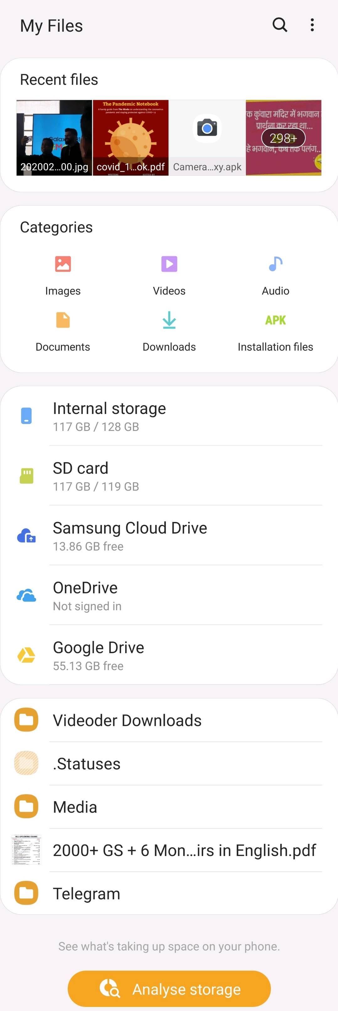 How to use the Samsung My Files app