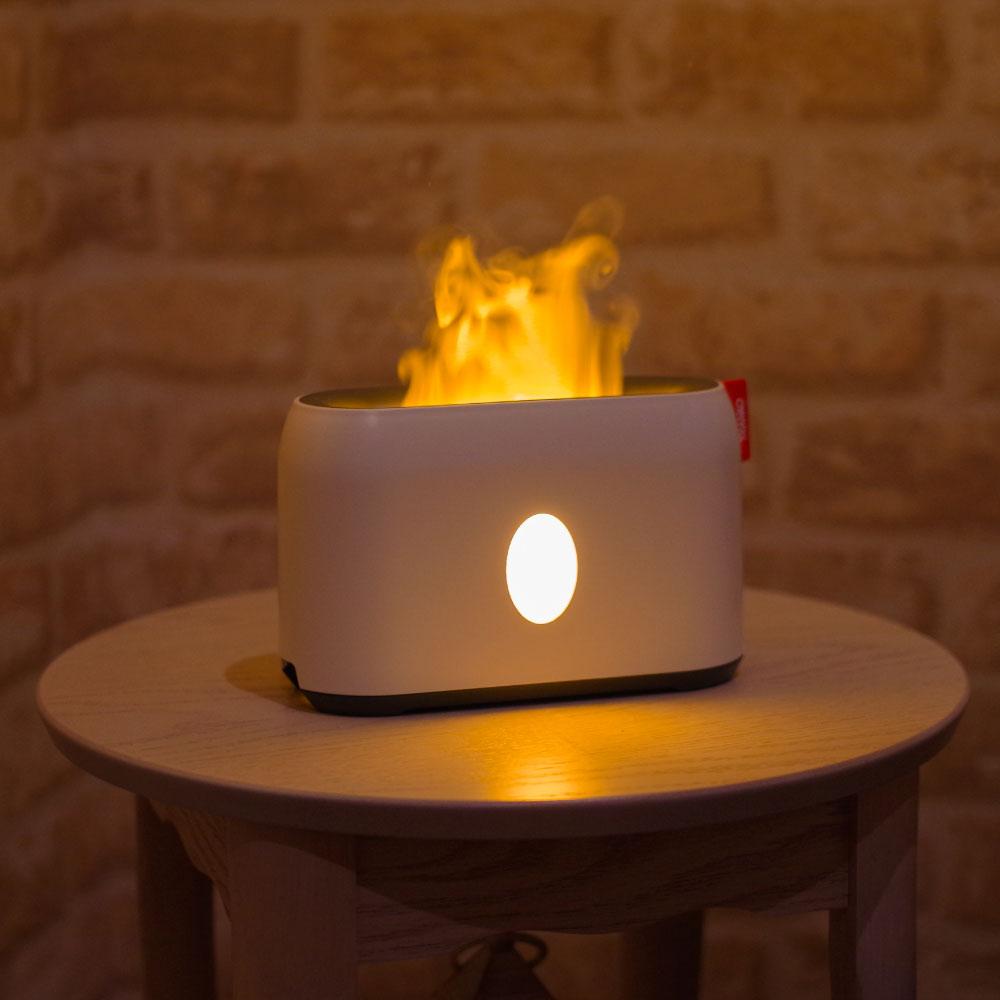 Sanko releases a tabletop humidifier that ``enjoys the atmosphere of a bonfire at home.
