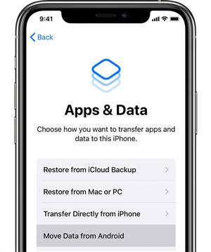 How to Transfer Data from Android to iPhone after Setup