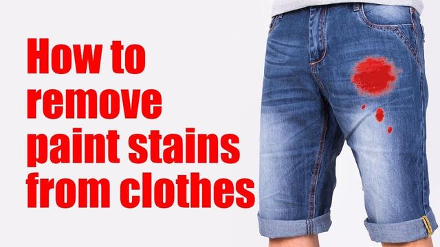 How To: Remove Paint from Clothes 