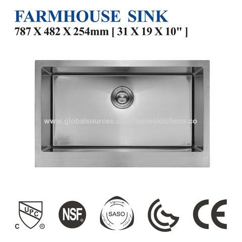 Under Counter Farm House Sink 7848 16/18gauge Basin Hand Sink Stainless Steel Manquare Silver, Basin Hand Sink single bowl double sink - Buy China Farm House Sink on Globalsources.com