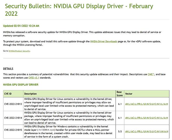  NVIDIAがKepler世代のGPUドライバを更新　セキュリティ対策で 