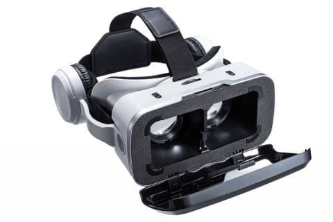 サンワサプライ、7,700円のヘッドフォン付きVRゴーグル