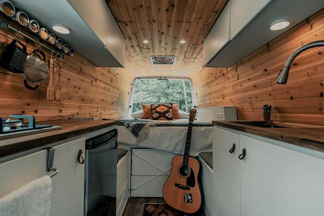 Converted camper is a light and airy take on van life 