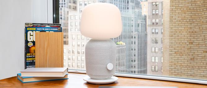 The loudest lamp just got better. IKEA and Sonos introduce a new version of the SYMFONISK table lamp speaker. 