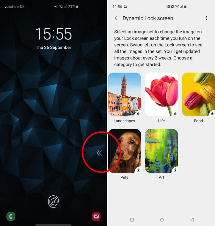 How to enable the dynamic lock screen on your Samsung Galaxy phone