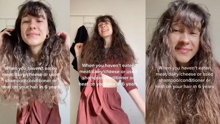Woman who hasn't used shampoo for six years claims her hair is 'better than ever'