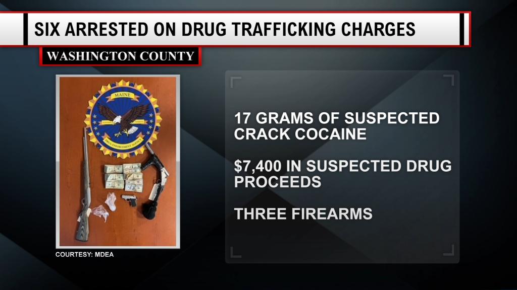Maine Drug Agents Arrest 6 in Washington County Drug Bust 