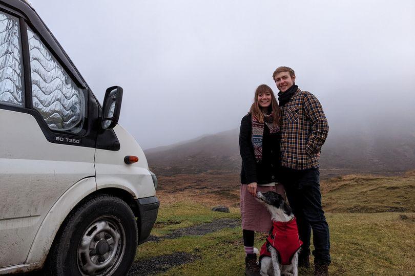 Couple convert van into tiny home to save on rent - now they only work 3-days a week