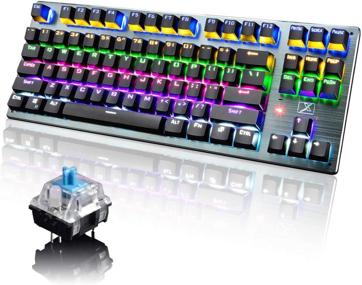 Compatible with all devices!Wireless mechanical keyboard that can also be wired