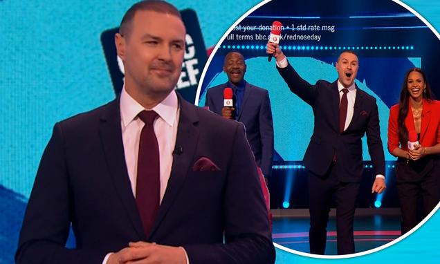 Paddy McGuinness left his co-hosts stunned as he kicks off Comic Relief with an X-rated gag