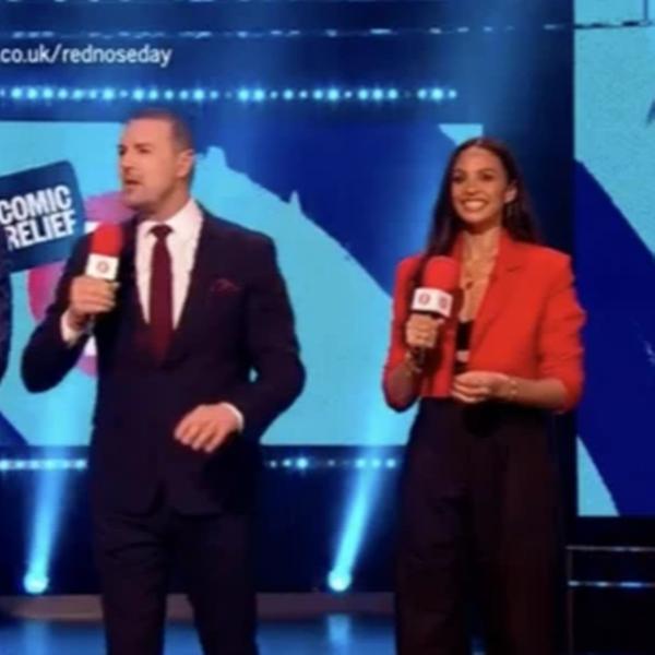 Paddy McGuinness left his co-hosts stunned as he kicks off Comic Relief with an X-rated gag 