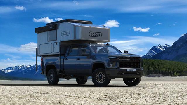Scout Campers Kenai Truck Topper Has A Full Bathroom, Queen Size Bed