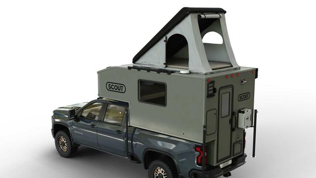 Scout Campers Kenai Truck Topper Has A Full Bathroom, Queen Size Bed 