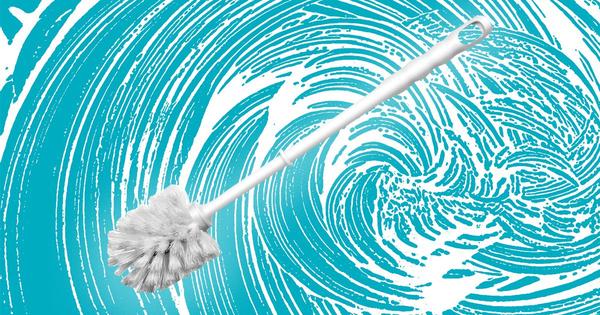 How do you a clean a toilet brush and how often should you be doing it?