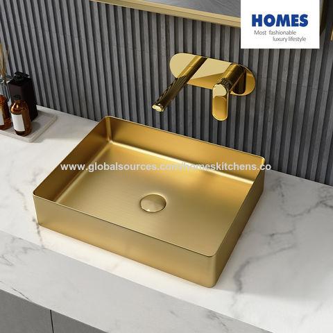 BSR3042G Anti Fingerprint Wash Basin Sinks Stainless Steel Sink Brushed Gold Handmade, Stainless Steel Sink single bowl double sink - Buy China Wash Basin Sinks on Globalsources.com 