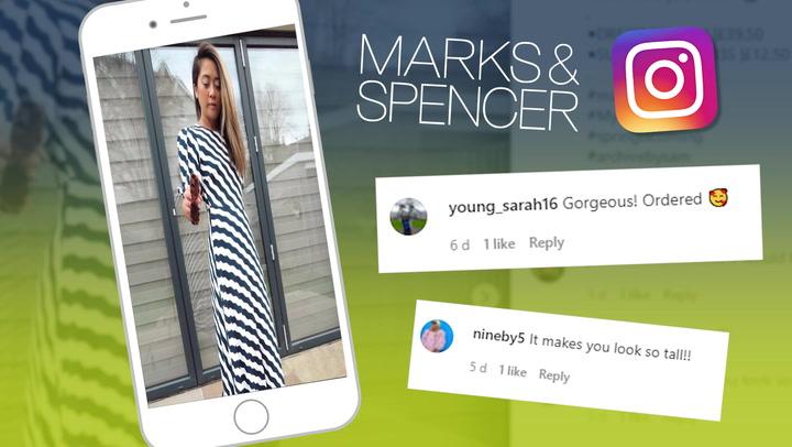 Marks and Spencer’s shoppers rush to buy ‘unreal’ £40 striped midaxi dress 