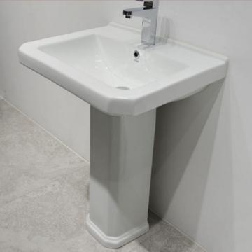 HUIDA Wholesale Ceramic Hand Wash Bathroom Basin With Full Pedestal from China supplier, Basin With Full Pedestal standing basin two piece basin - Buy China bathroom sink on Globalsources.com