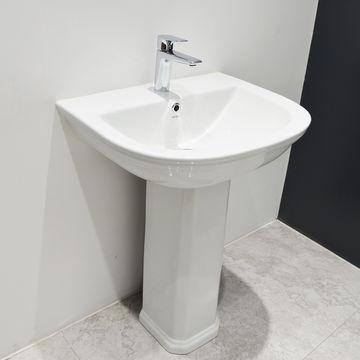 HUIDA Wholesale Ceramic Hand Wash Bathroom Basin With Full Pedestal from China supplier, Basin With Full Pedestal standing basin two piece basin - Buy China bathroom sink on Globalsources.com 