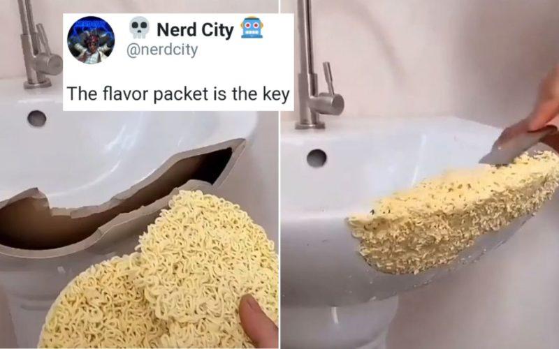 Viral Video Shows How You Can Use 'Maggi' To Fix Your Broken Sink 