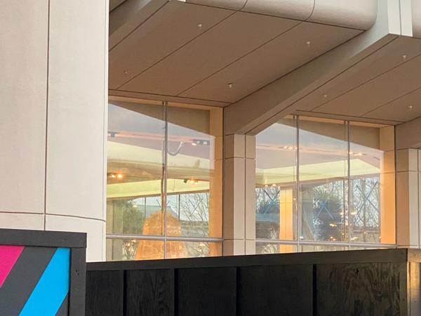 Overhead Light Fixtures Installed Within Connections Café and Eatery at EPCOT 