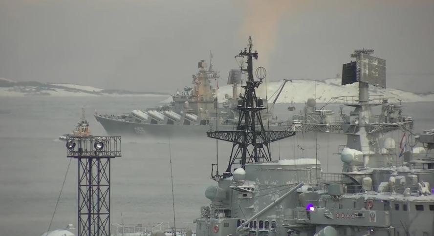 Russian Navy Masses 16 Warships Near Syria