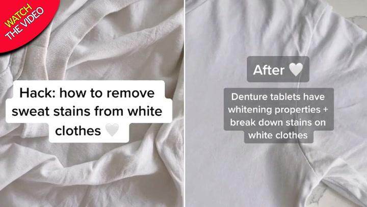 Mum has genius trick that removes sweat stains from clothes with one ingredient