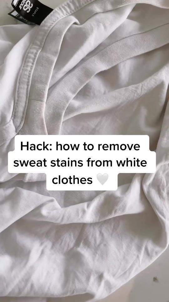 Mum has genius trick that removes sweat stains from clothes with one ingredient 