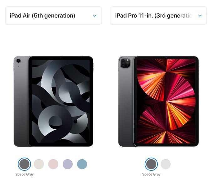 How the M1-powered iPad Air compares to other iPad models 