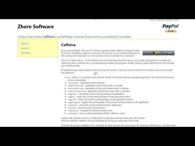 How to keep your PC switched on with Caffeine 