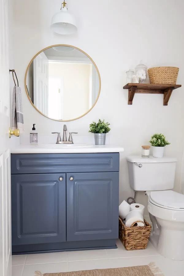 How to redecorate a bathroom for under $100
