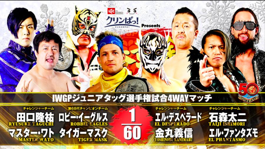 NJPW New Year's Golden Series live results: IWGP Junior title match 