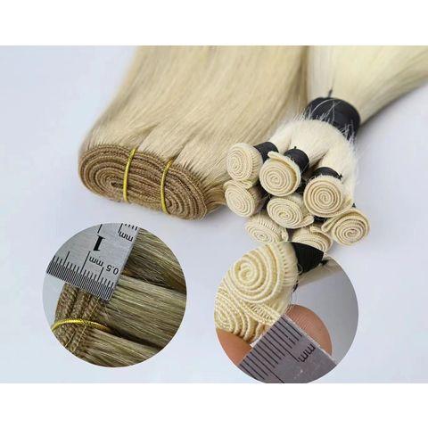 Weft Hair Extension Hand Tied Double Drawn Blonde Human Hair Weave, Invisible Hand Sewn Weft Hair, Hand Tied Weft Hair Extensions 100% Human Hair extension - Buy China hand tied weft hair extension on Globalsources.com