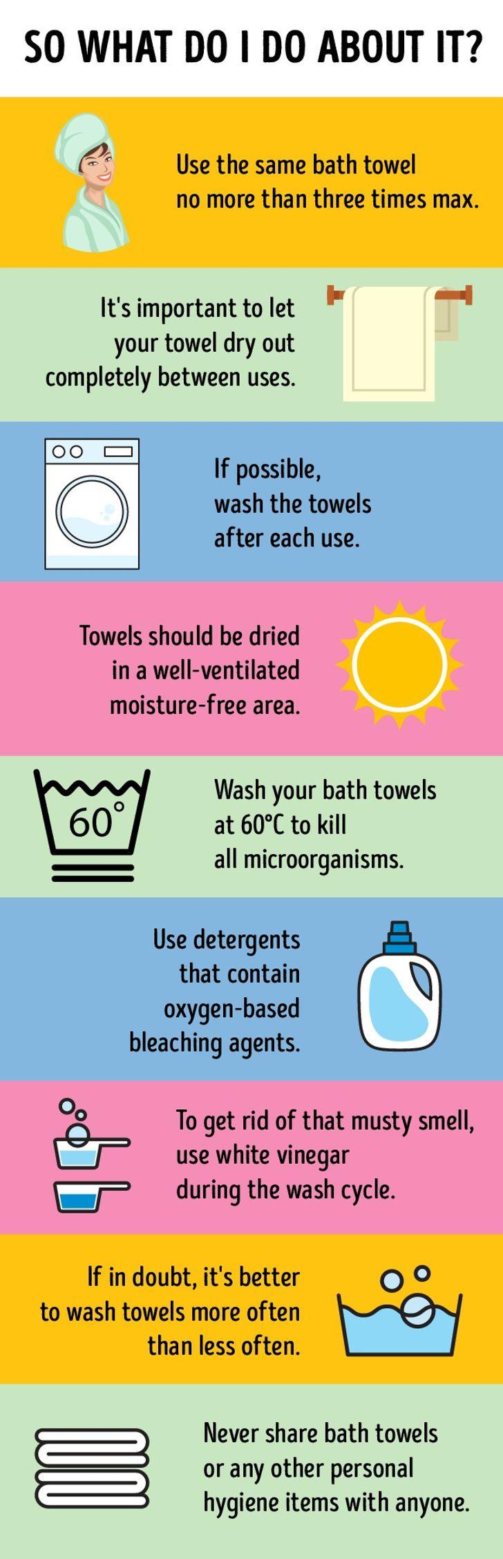 How often should you wash bath towels?