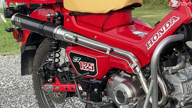 CT125 Hunter Cub Custom: Big Parts = Muffler Replacement Volume <Special Parts Tadao>