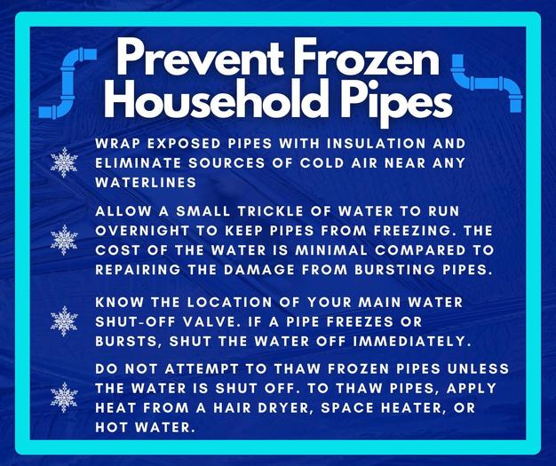 Aqua Pennsylvania offers tips to help prevent frozen pipes