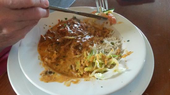 'The Stroganoff was delicious': Pub food review 