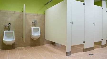 Public toilets designed to be clean, airy and user-friendly