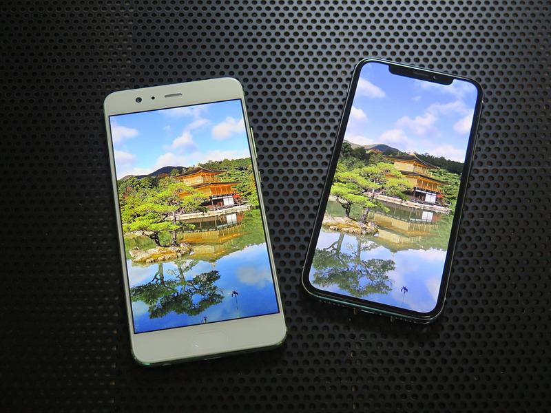 HUAWEI P10 PlusとiPhone Xで撮り比べ