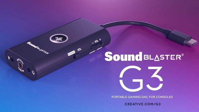 Nintendo SwitchやPS4でも使えるUSB DAC「Sound Blaster G3」が発売 