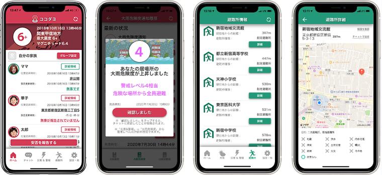 災害時位置共有「ココダヨ」が家族の見守りアプリへと進化、子ども 高齢者 ひとり暮らしに安心を＿ゼネテック