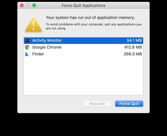 ‘Your system has run out of application memory’ error caused on Macs by Mail and other apps Guides