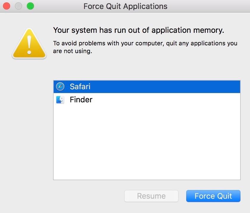 ‘Your system has run out of application memory’ error caused on Macs by Mail and other apps Guides 